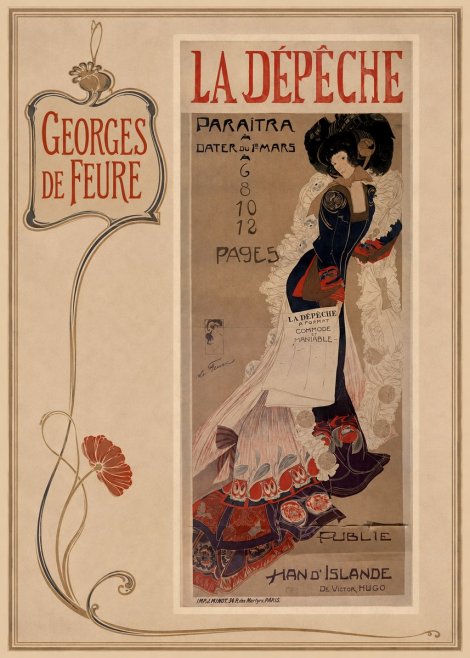 Georges de Feure La Dépêche I No2 - Poster