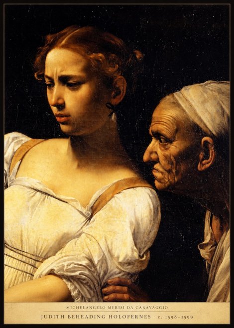 Michelangelo Merisi da Caravaggio Judith Beheading Holofernes I No4 - Poster