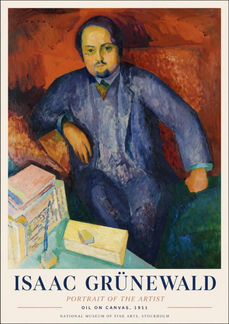 Isaac Grünewald Portrait of the Artist No1 - Poster