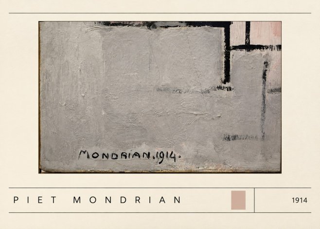 Piet Mondrian Composition 1914 No3 - Poster
