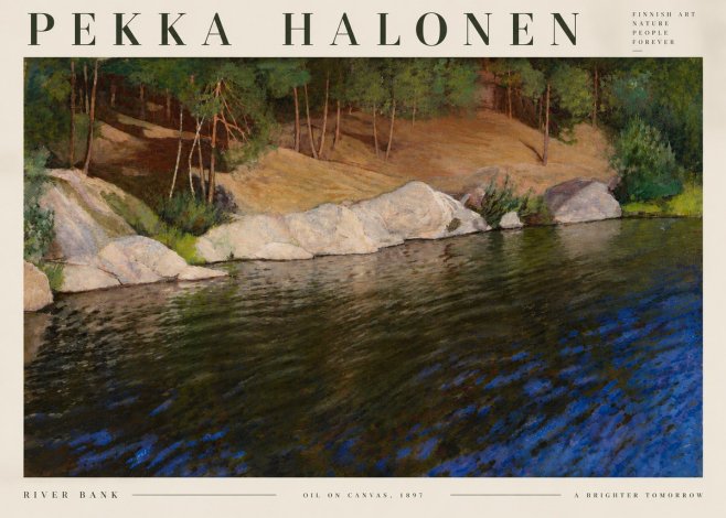 Pekka Halonen River Bank No6 - Poster