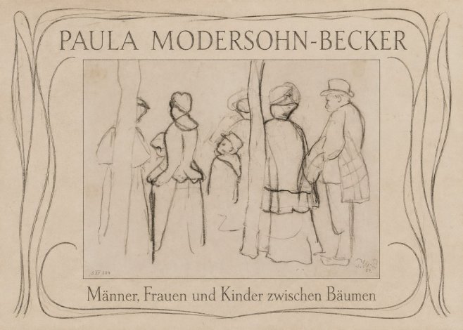 Paula Modersohn-Becker Männer, Frauen Und Kinder Zwischen Bäumen No3 - Poster