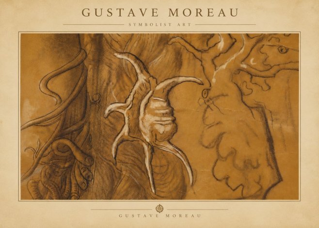 Gustave Moreau Mystical Shell Study No5 - Poster