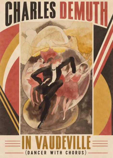 Charles Demuth In Vaudeville (Dancer with Chorus) No6 - Poster