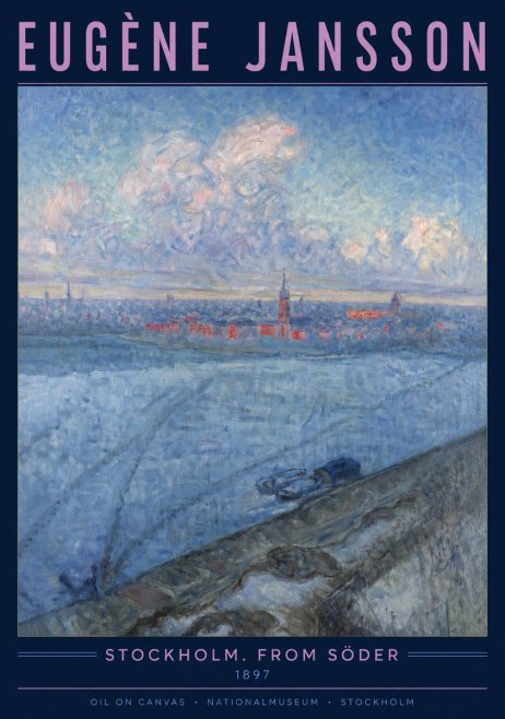 Eugène Jansson Stockholm. from Söder No3 - Poster