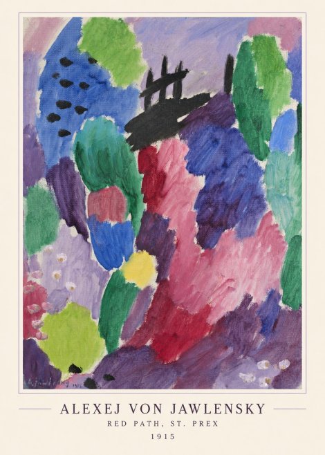 Alexej von Jawlensky Red Path, St. Prex I No4 - Poster