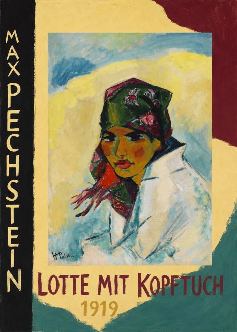 Max Pechstein Lotte Mit Kopftuch 1919 No5 - Poster