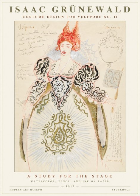Isaac Grünewald Volpone No Ii No5 - Poster