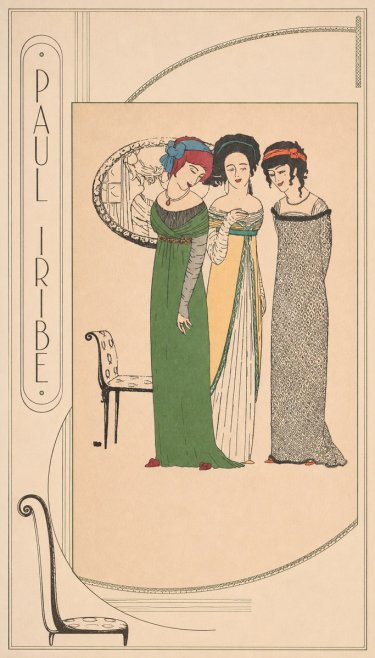 Paul Iribe Three Women in Fashion No2 - Poster