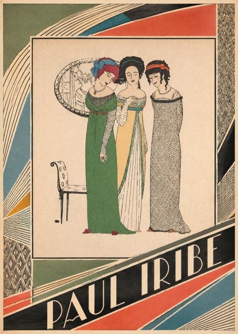 Paul Iribe Three Women in Fashion No5 - Poster