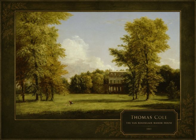 Thomas Cole The Van Rensselaer Manor House - 1841 No4 - Poster