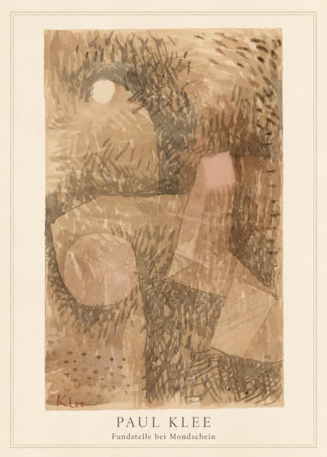 Paul Klee Fundstelle Bei Mondschein No3 - Poster