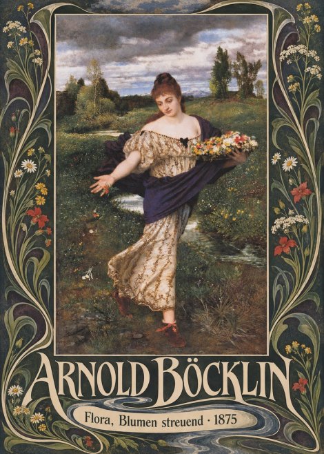 Arnold Böcklin Flora, Blumen Streuend I No5 - Poster