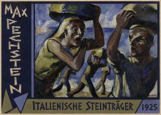 Max Pechstein Italienische Steinträger No2 - Poster