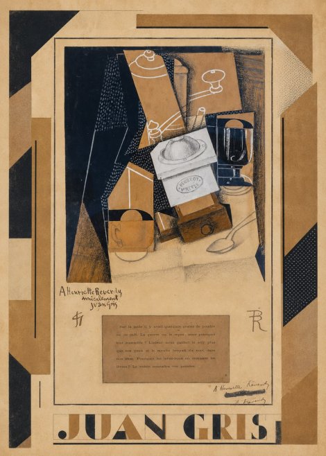 Juan Gris Still Life with Coffee Grinder I No1 - Poster