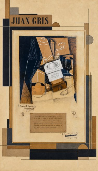 Juan Gris Still Life with Coffee Grinder I No5 - Poster