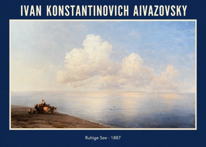 Ivan Konstantinovich Aivazovsky Ruhige See No1 - Poster