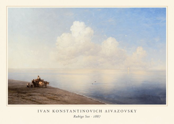 Ivan Konstantinovich Aivazovsky Ruhige See No3 - Poster