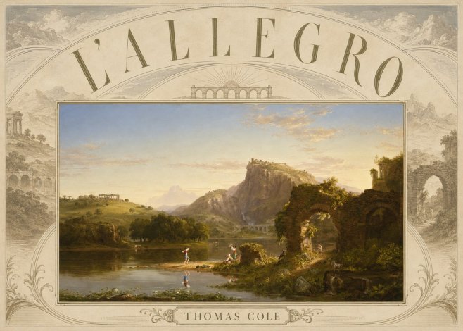 Thomas Cole L'allegro No6 - Poster