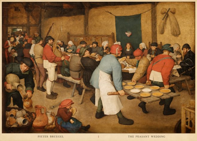 Pieter Bruegel The Peasant Wedding I No4 - Poster