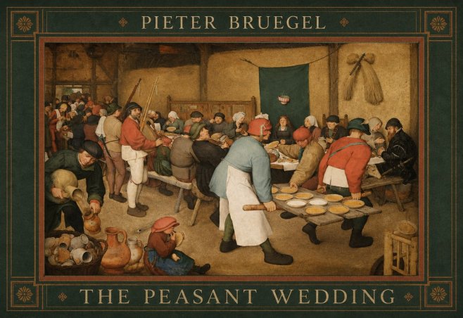 Pieter Bruegel The Peasant Wedding I No5 - Poster