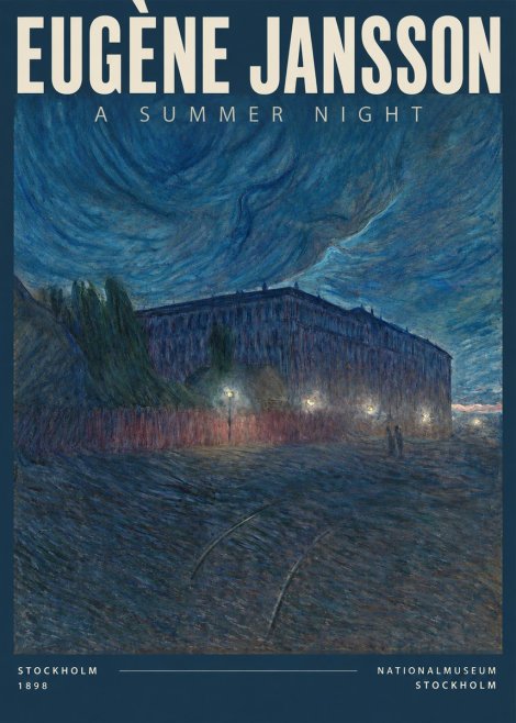Eugène Jansson Night Effect No3 - Poster