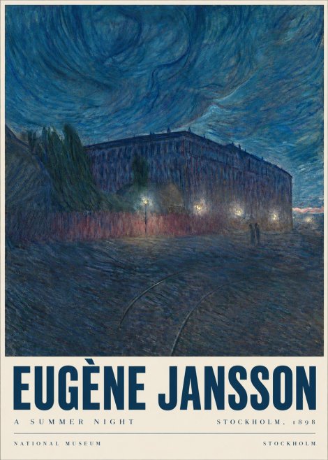 Eugène Jansson Night Effect No6 - Poster