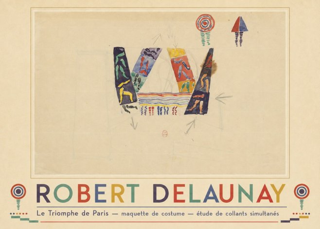 Robert Delaunay Le Triomphe De Paris — Maquette De Costume — Étude De Collants Simultanés No3 - Poster