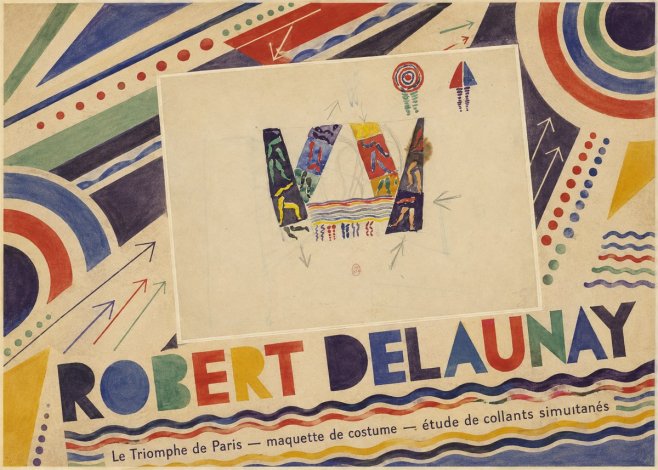 Robert Delaunay Le Triomphe De Paris — Maquette De Costume — Étude De Collants Simultanés No6 - Poster