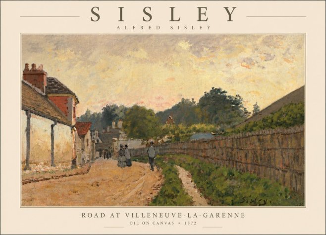 Sisley Road at Villeneuve-la-garenne No5 - Poster