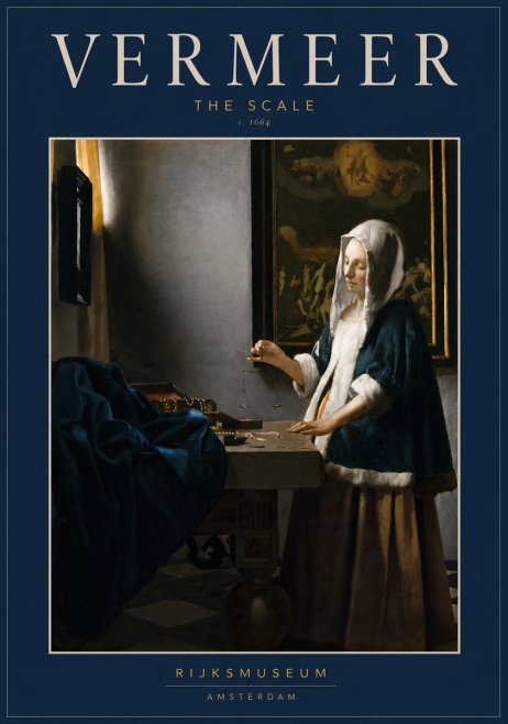 Vermeer The Scale No3 - Poster
