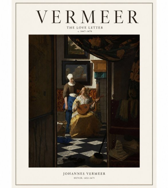 Vermeer The Love Letter No1 - Poster