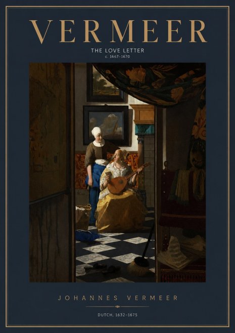 Vermeer The Love Letter No2 - Poster