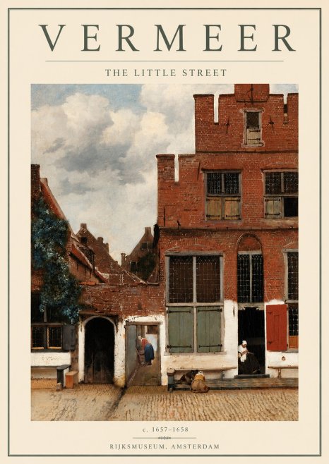 Vermeer The Little Street No4 - Poster