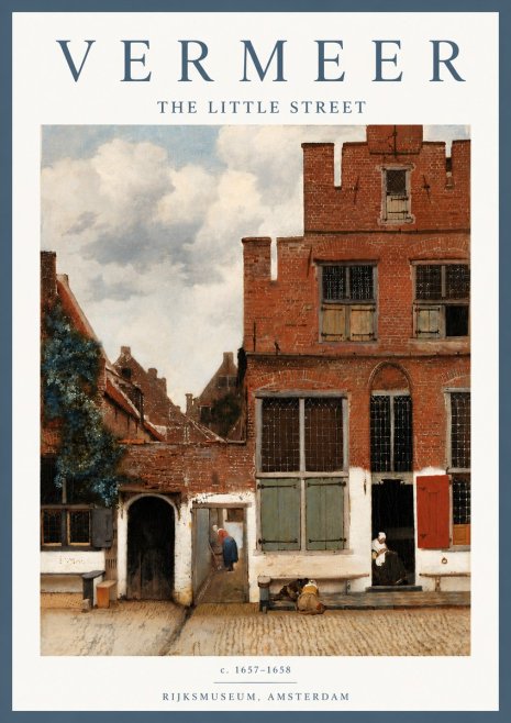 Vermeer The Little Street No6 - Poster