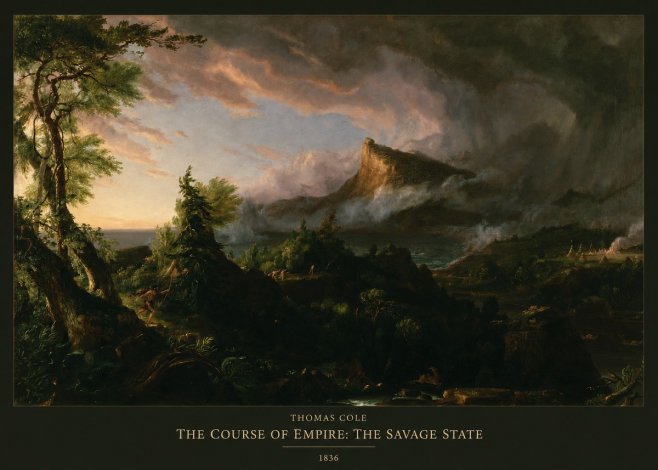 Thomas Cole The Course of Empire: the Savage State I No5 - Poster