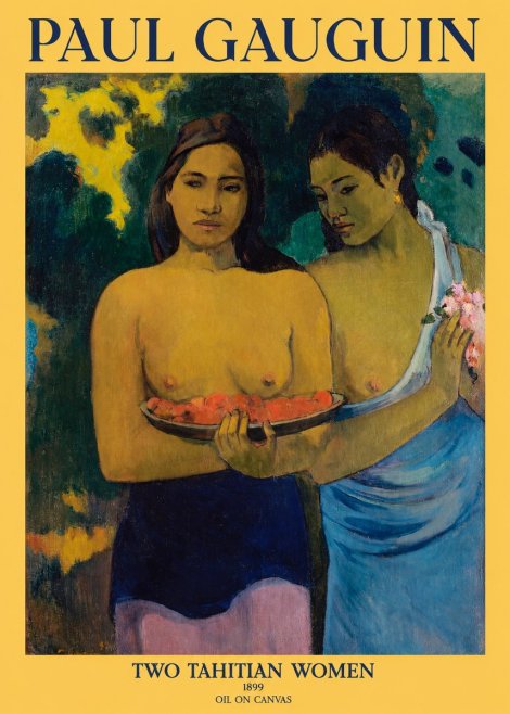 Paul Gauguin Two Tahitian Women I No1 - Poster