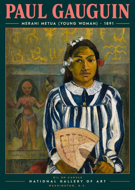 Paul Gauguin Merahi Metua (Young Woman) No4 - Poster
