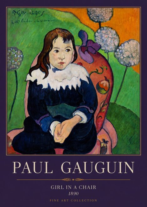 Paul Gauguin Girl in a Chair No3 - Poster