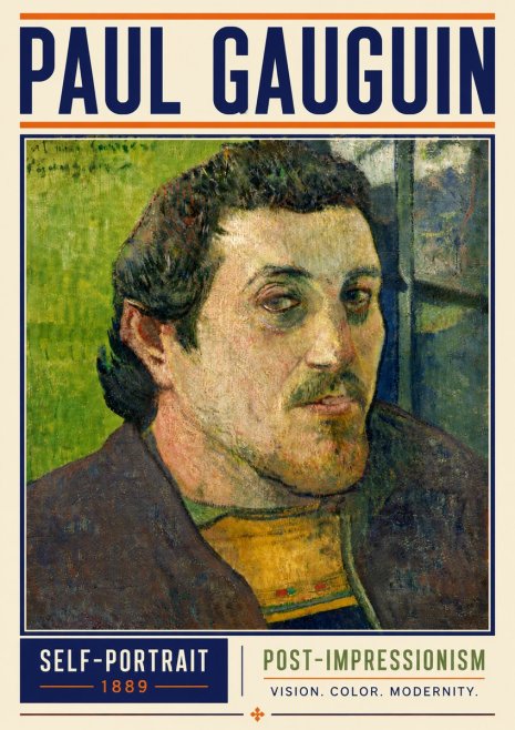Paul Gauguin Self-portrait (1889) No6 - Poster