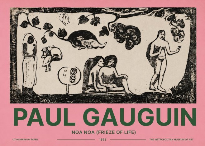 Paul Gauguin Noa Noa (Frieze of Life) No2 - Poster