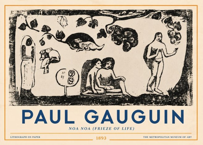 Paul Gauguin Noa Noa (Frieze of Life) No3 - Poster