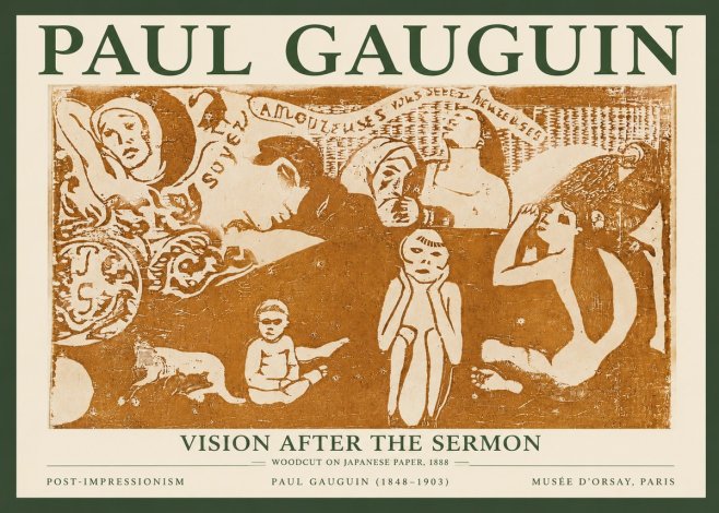 Paul Gauguin Amoureuses (Lovers) No4 - Poster