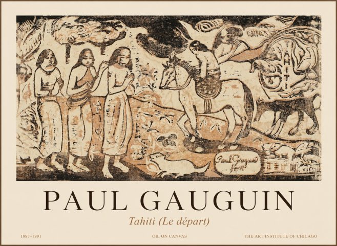 Paul Gauguin Tahitian Scene (Ia Orana Maria) No2 - Poster
