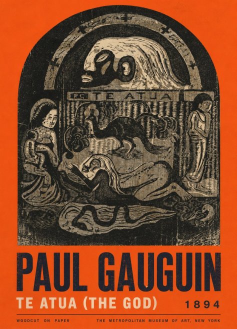Paul Gauguin Te Atua (the God) No2 - Poster
