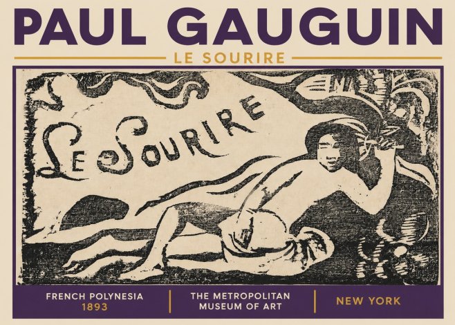 Paul Gauguin Le Sourire No3 - Poster