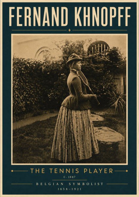 Fernand Khnopff The Tennis Player No5 - Poster