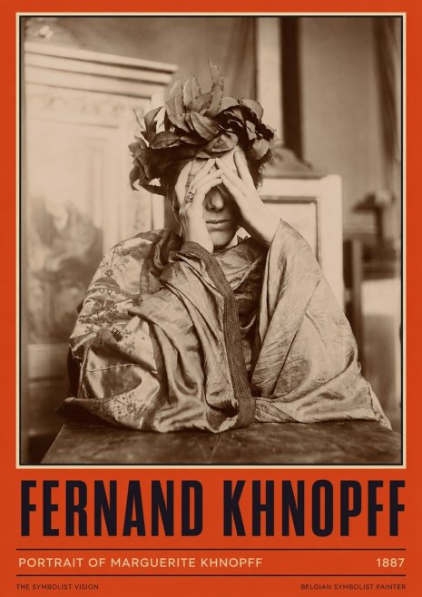 Fernand Khnopff Portrait of Marguerite Khnopff No2 - Poster