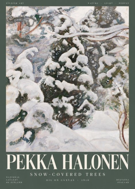 Pekka Halonen Winter Forest I No5 - Poster