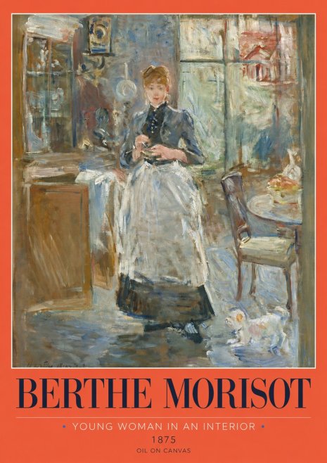 Berthe Morisot Young Woman in an Interior No2 - Poster